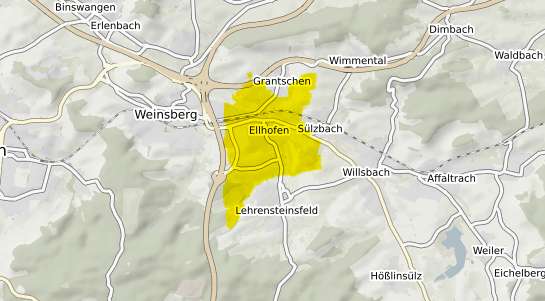Immobilienpreisekarte Ellhofen Wuerttemberg