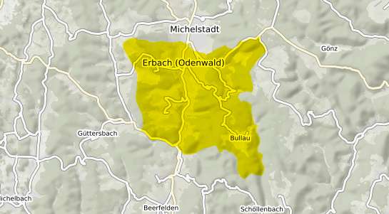 Immobilienpreisekarte Erbach Odenwald