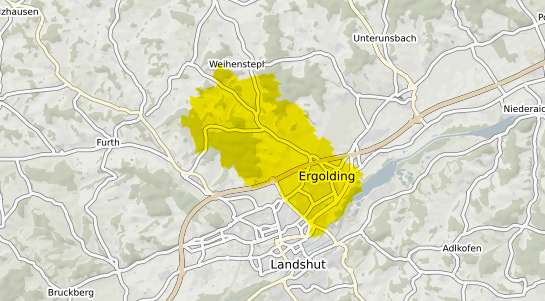Immobilienpreisekarte Ergolding