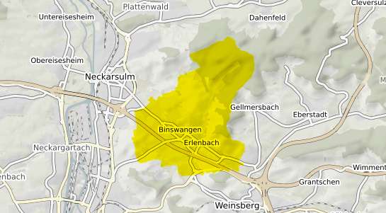 Immobilienpreisekarte Erlenbach Kr. Heilbronn, Neckar