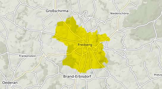 Immobilienpreisekarte Freiberg Sachsen
