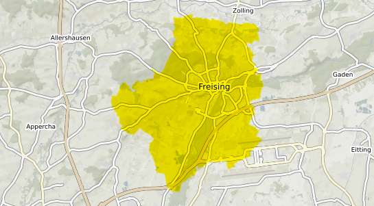 Immobilienpreisekarte Freising Oberbayern