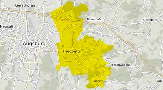 Immobilienpreisekarte Friedberg Bayern