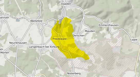 Immobilienpreisekarte Friedewald Westerwald