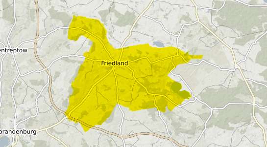 Immobilienpreisekarte Friedland b. Neubrandenburg