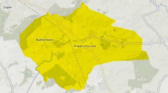 Immobilienpreisekarte Friedrichsruhe b. Parchim