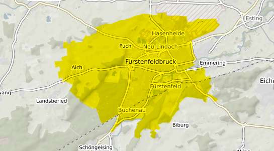 Immobilienpreisekarte F&uuml;rstenfeldbruck