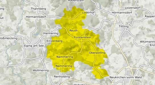 Immobilienpreisekarte F&uuml;rstenstein Niederbayern