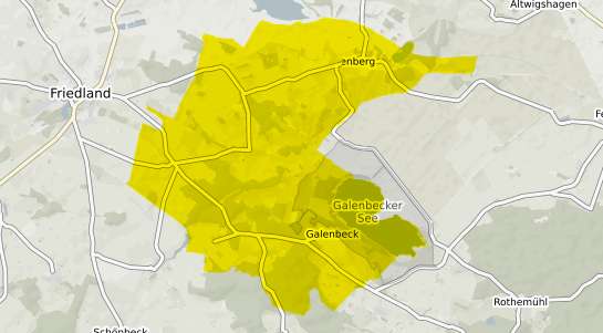 Immobilienpreisekarte Galenbeck b. Schoenhausen, Mecklenburg