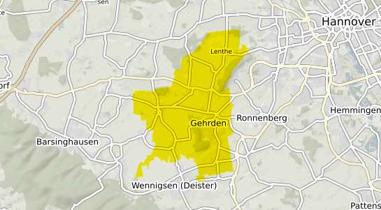 Immobilienpreisekarte Gehrden Hannover