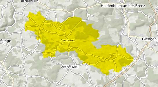 Immobilienpreisekarte Gerstetten Wuerttemberg