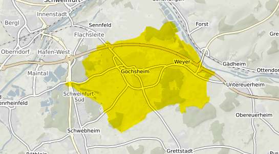 Immobilienpreisekarte Gochsheim Unterfranken