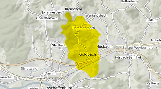 Immobilienpreisekarte Goldbach Unterfranken