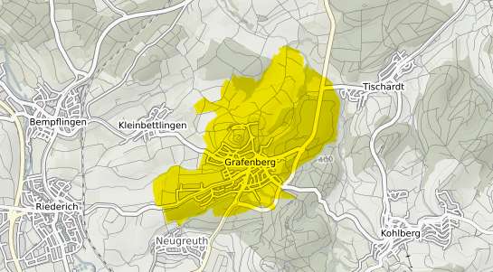 Immobilienpreisekarte Grafenberg Wuerttemberg