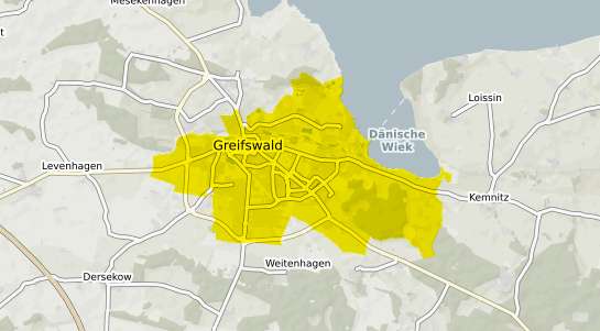 Immobilienpreisekarte Greifswald Hansestadt
