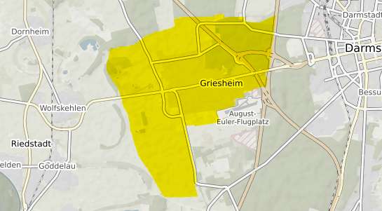 Immobilienpreisekarte Griesheim Hessen