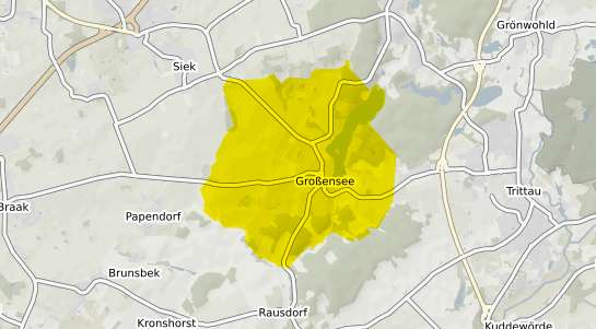 Immobilienpreisekarte Grossensee b. Eisenach, Thueringen