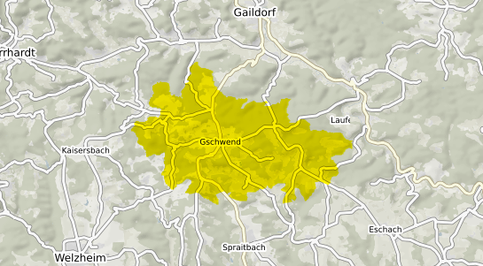Immobilienpreisekarte Gschwend b. Gaildorf