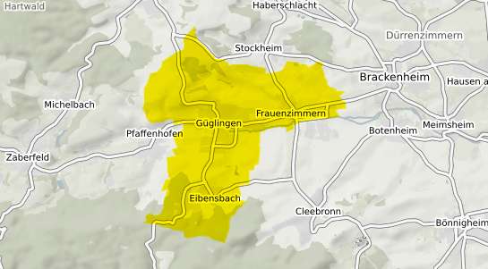 Immobilienpreisekarte G&uuml;glingen