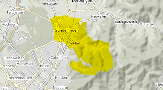 Immobilienpreisekarte Gundelfingen Breisgau
