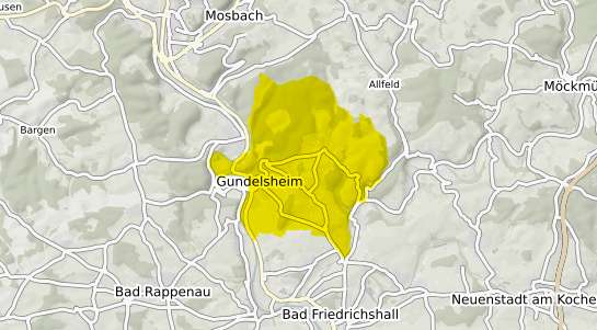 Immobilienpreisekarte Gundelsheim Wuerttemberg