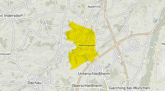Immobilienpreisekarte Haimhausen Oberbayern