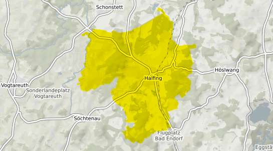 Immobilienpreisekarte Halfing