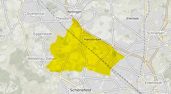 Immobilienpreisekarte Halstenbek Holstein