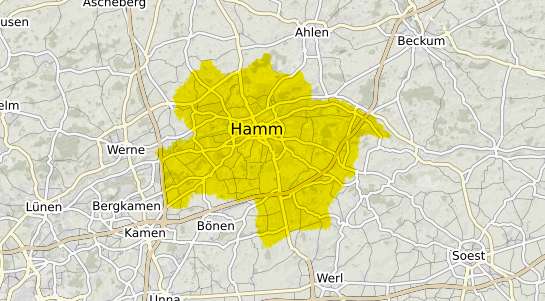 Immobilienpreisekarte Hamm Westfalen