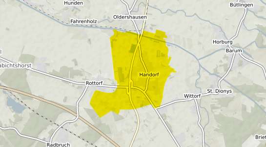Immobilienpreisekarte Handorf Winsener Marsch