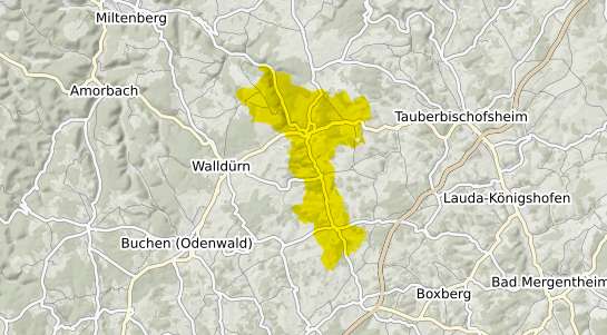 Immobilienpreisekarte Hardheim Odenwald