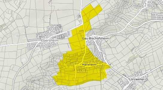 Immobilienpreisekarte Harxheim Rheinhessen