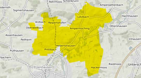 Immobilienpreisekarte Hebertshausen