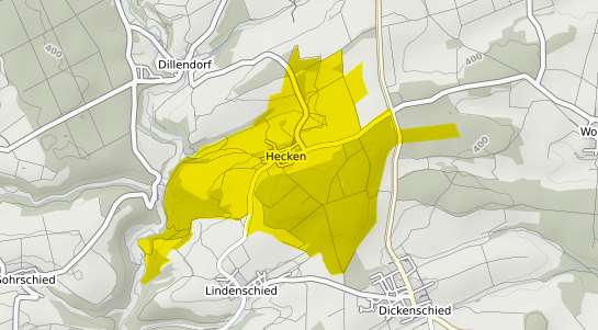 Immobilienpreisekarte Hecken Hunsrueck