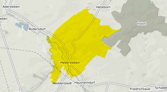 Immobilienpreisekarte Hedersleben b. Aschersleben, Sachsen-Anhalt
