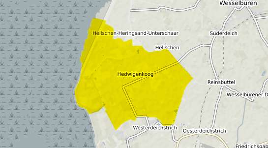 Immobilienpreisekarte Hedwigenkoog