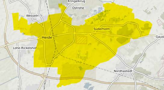 Immobilienpreisekarte Heide Holstein