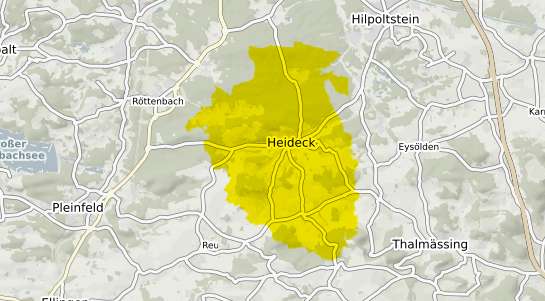 Immobilienpreisekarte Heideck Mittelfranken