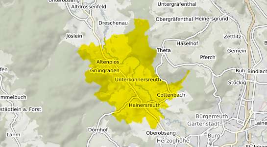 Immobilienpreisekarte Heinersreuth Kr. Bayreuth