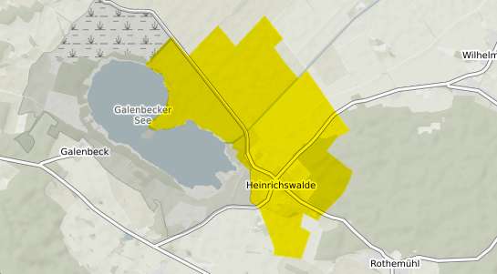 Immobilienpreisekarte Heinrichswalde b. Torgelow, Vorpommern