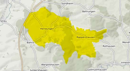 Immobilienpreisekarte Hendungen
