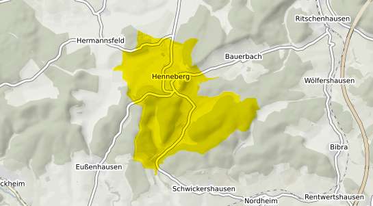 Immobilienpreisekarte Henneberg b. Meiningen