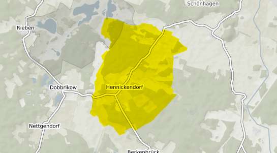 Immobilienpreisekarte Hennickendorf b. Strausberg