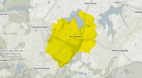 Immobilienpreisekarte Herzfelde b. Strausberg