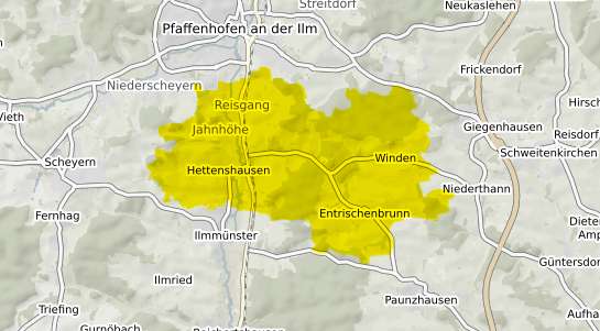 Immobilienpreisekarte Hettenshausen
