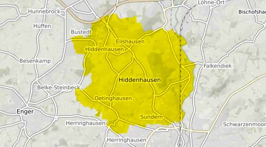 Immobilienpreisekarte Hiddenhausen