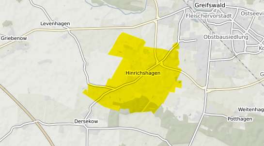 Immobilienpreisekarte Hinrichshagen b. Greifswald
