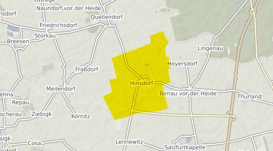 Immobilienpreisekarte Hinsdorf