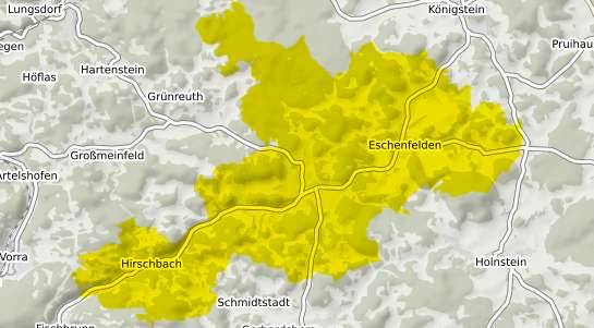 Immobilienpreisekarte Hirschbach b. Suhl