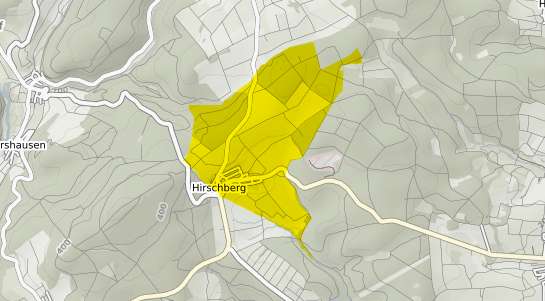 Immobilienpreisekarte Hirschberg an der Bergstraße Saale